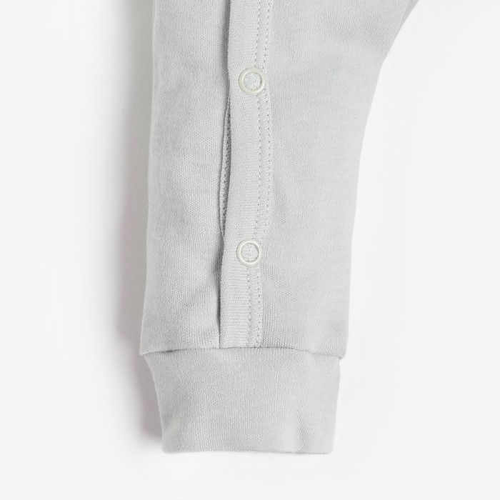 Комбинезон Крошка Я "Мой первый НГ", рост 74-80 см, серый