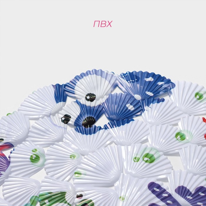 Коврик противоскользящий в ванну на присосках Доляна «Рыбка-шар», 39×69 см Коврик противоскользящий в ванну на присосках Доляна «Рыбка-шар», 39×69 см