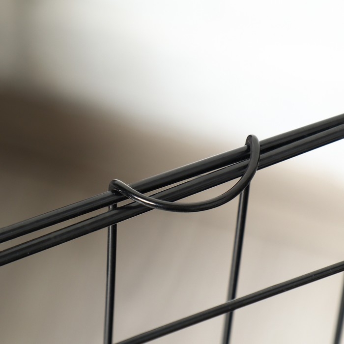 Клетка с люком для собак и кошек, 85 х 60 х 70 см, чёрная