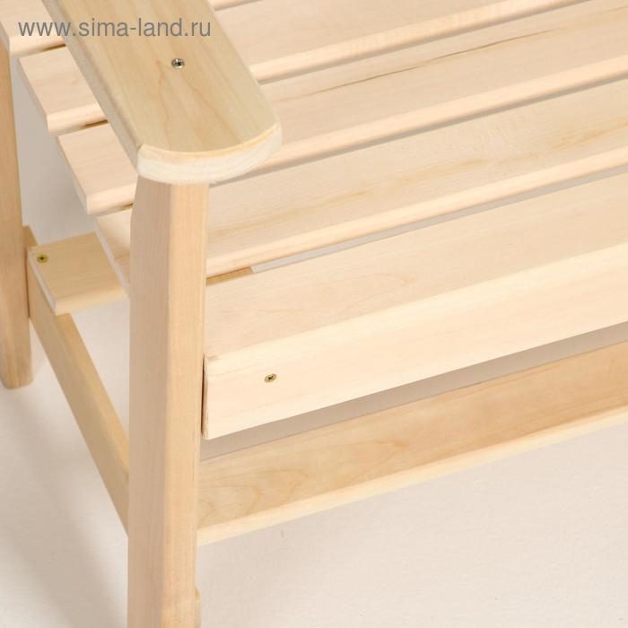 Скамейка с подлокотником, наличник 120&times;55&times;90см "Добропаровъ"