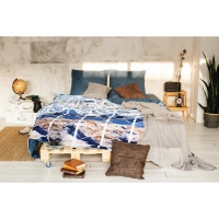 Постельное бельё "Этель" 2 сп Горные вершины 175*215 см, 200*220 см, 70*70 см -2 шт, 100% хл, бязь