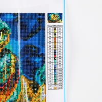 Алмазная мозаика на новый год с частичным заполнением со светящимися стразами на холсте «Змея», 20 х 30 см, новогодний набор для творчества, символ года 2025 Алмазная мозаика на новый год с частичным заполнением со светящимися стразами на холсте «Змея», 20 х 30 см, новогодний набор для творчества, символ года 2025