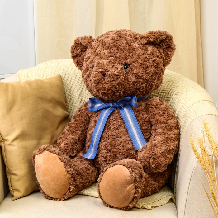 Мягкая игрушка «Медведь» кудрявый, 70 см, цвет коричневый Мягкая игрушка «Медведь» кудрявый, 70 см, цвет коричневый