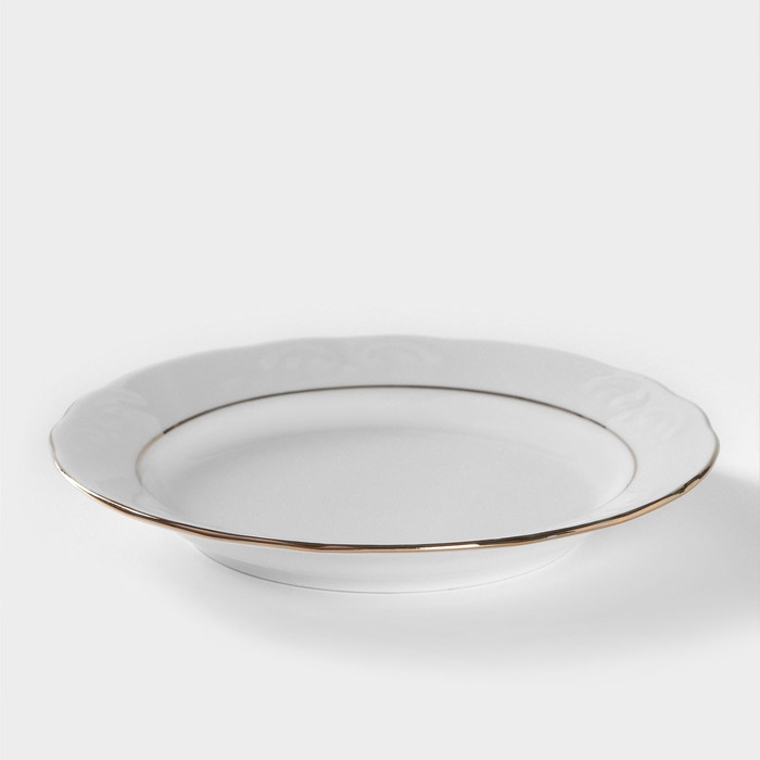 Тарелка фарфоровая &laquo;Надежда&raquo;, 200 мл, d=20 см, белая