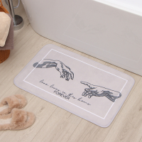 Коврик для ванной Этель "Forever", 80х50 см, велюр Коврик для ванной Этель "Forever", 80х50 см, велюр