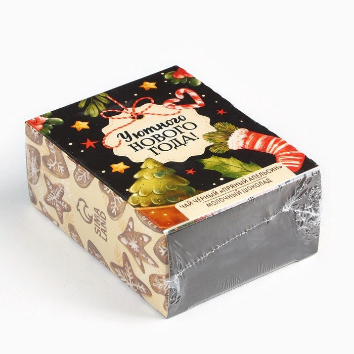 Подарочный набор новогодний &laquo;Уютного нового года&raquo;, чай, шоколад