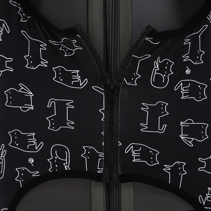 Чехол на чемодан S, цвет чёрный Чехол на чемодан S, цвет чёрный