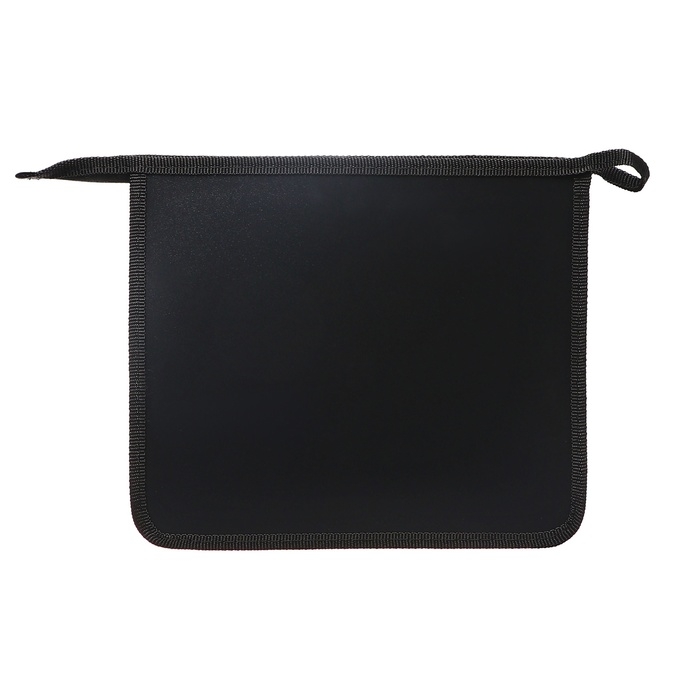 Папка для тетрадей А5, 240 х 205 х 40 мм, молния сверху, пластиковая, ПТ 7-12, "Аниме с мишкой" (рисунок с эффектом металлика золото)