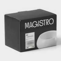 Набор соусников Magistro OliveQueen, 110 мл, 9&times;4 см, фарфор, 3 шт, белый