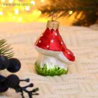 Ёлочное украшение "Грибочки"6 см Ёлочное украшение "Грибочки"6 см