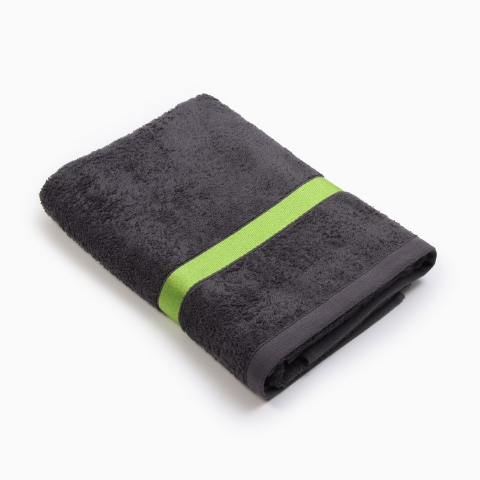 Полотенце махровое Love Life Полотенце махровое Love Life "Самум" 70*140 см, серый, зеленый, 100% хл, 450 гр/м2