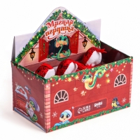 Новый год. Мягкая игрушка в шоубоксе &laquo;Змея&raquo;