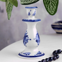 Подсвечник маленький, гжель Подсвечник маленький, гжель