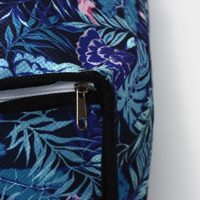 Кофр для хранения вещей &laquo;Тропики&raquo;, 80&times;45&times;15 см, цвет синий