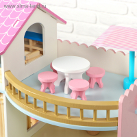 Дом деревянный для кукол, 41&times;8&times;50 см, с мебелью