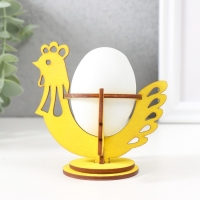Подставка Пасхальная "Курочка" 9,5х8,5х8,3 см (набор 5 деталей) жёлтый Подставка Пасхальная "Курочка" 9,5х8,5х8,3 см (набор 5 деталей) жёлтый