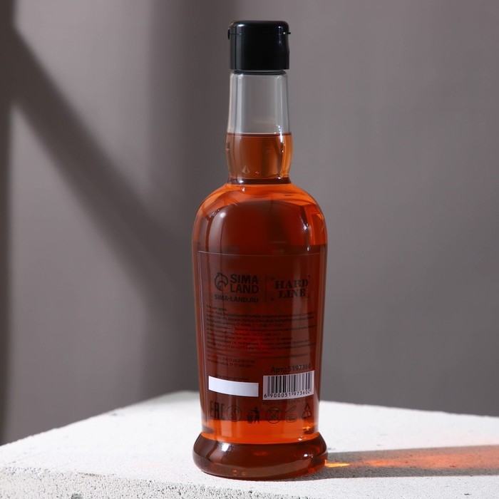 Гель для душа во флаконе коньяка &laquo;Настоящему мужику&raquo;, 500 мл, аромат сандала и бергамота, Новый Год