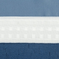 Штора портьерная Этель &laquo;Классика&raquo;, цвет синий, на шторной ленте, 145х265 см, 100% п/э