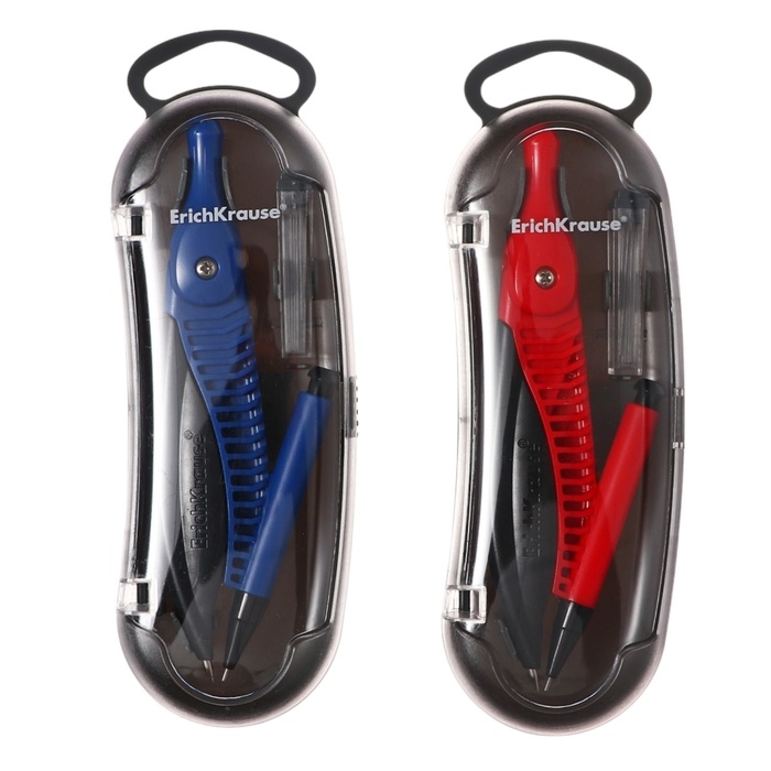 Готовальня ErichKrause Готовальня ErichKrause "Classic", 2 предмета, пенал, микс