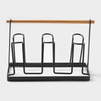 Набор кружек керамических на металлической подставке «Мрамор», 6 предметов: 390 мл, цвет серый Набор кружек керамических на металлической подставке «Мрамор», 6 предметов: 390 мл, цвет серый