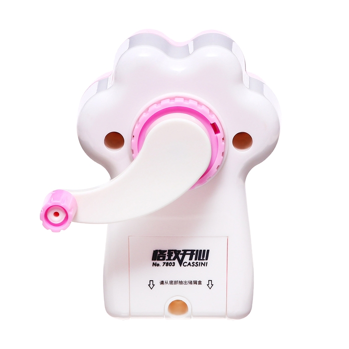 Точилка механическая с контейнером, Лапка розовая Точилка механическая с контейнером, Лапка розовая