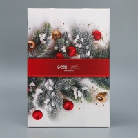 Коробка для капкейка &laquo;С праздником!&raquo;, 23 х 16 х 10 см, Новый год