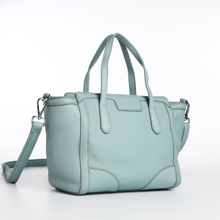 Сумка женская тоут на молнии, цвет бирюзовый Сумка женская тоут на молнии, цвет бирюзовый