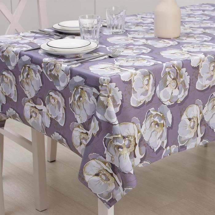 Клеёнка на стол &laquo;Нежная&raquo;, на тканевой основе, рулон 20 метров, ширина 137 см, толщина 0,25 мм