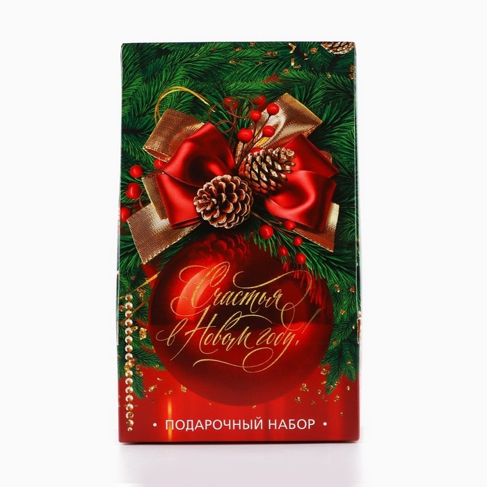 Подарочный набор новогодний блокнот А6, 40 л и фигурная свеча &laquo;Счастья в Новом году!&raquo;