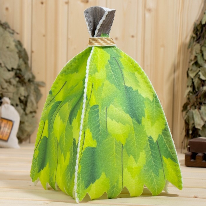 Шапка для бани Шапка для бани "Банный веник"