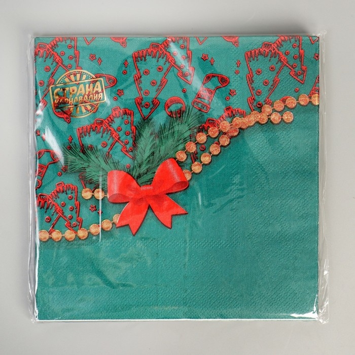 Салфетки бумажные &laquo;Новогодние&raquo;, 33 &times; 33 см, набор, 20 шт
