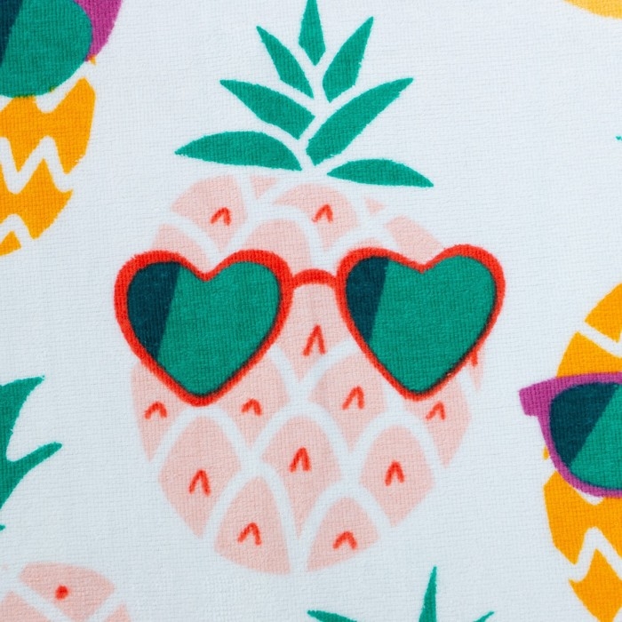 Полотенце LoveLife Полотенце LoveLife "Ананасы" 70х140 см, велюр/махра 340гр/м2, 100% хлопок