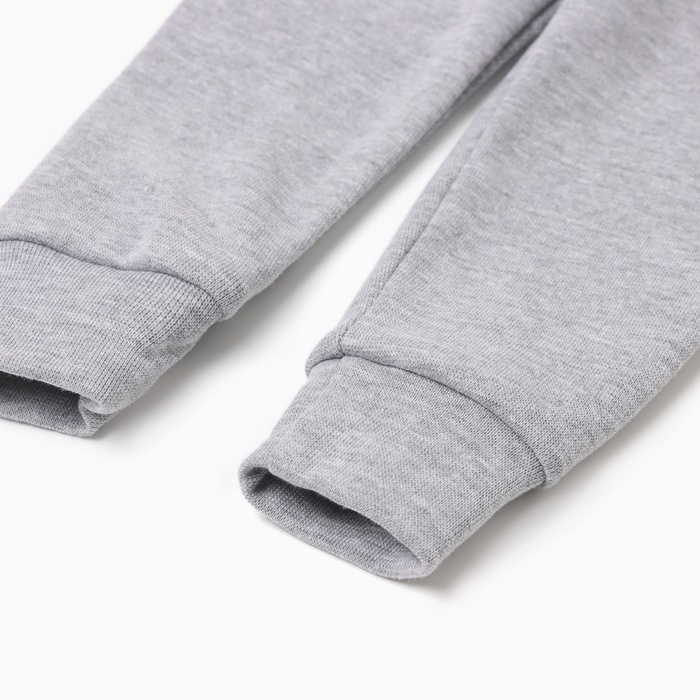 Комплект детский термо (джемпер, брюки)  MINAKU, цвет серый меланж, рост 86-92 см