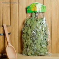 Веник для бани дубовый с мятой, в индивидуальной упаковке Веник для бани дубовый с мятой, в индивидуальной упаковке