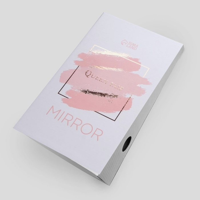 Зеркало с подставкой для хранения &laquo;Овал&raquo;, двустороннее, с увеличением, зеркальная поверхность 13 &times; 16 см, цвет МИКС