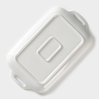 Блюдо керамическое &laquo;Сьюзен&raquo;, 29,5&times;17,5 см, цвет белый