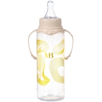Бутылочка для кормления &laquo;M&B&raquo;, 250 мл цилиндр, с ручками