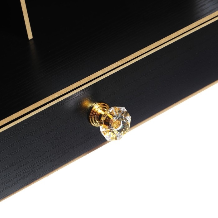 Органайзер - подставка настольный deVENTE. Elrix 24,5 x 15 x 25,5 см, МДФ, чёрный, картонная коробка Органайзер - подставка настольный deVENTE. Elrix 24,5 x 15 x 25,5 см, МДФ, чёрный, картонная коробка