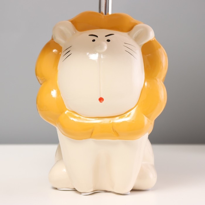 Настольная лампа Настольная лампа "Лев" Е14 40Вт белый 20х20х35см