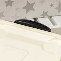 Контейнер для хранения с крышкой &laquo;Уличное кафе&raquo;, 35 л, 50,5&times;31,5&times;28 см, на колёсиках, цвет слоновая кость