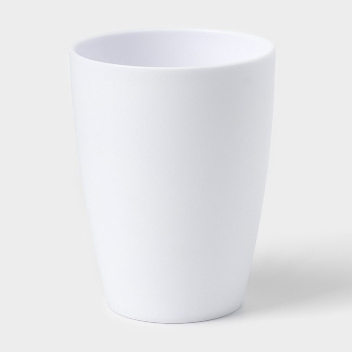 Набор для ванной &laquo;Эталон&raquo;, 4 предмета: дозатор для мыла, мыльница, 2 стакана, 24&times;8&times;17 см, цвет белый