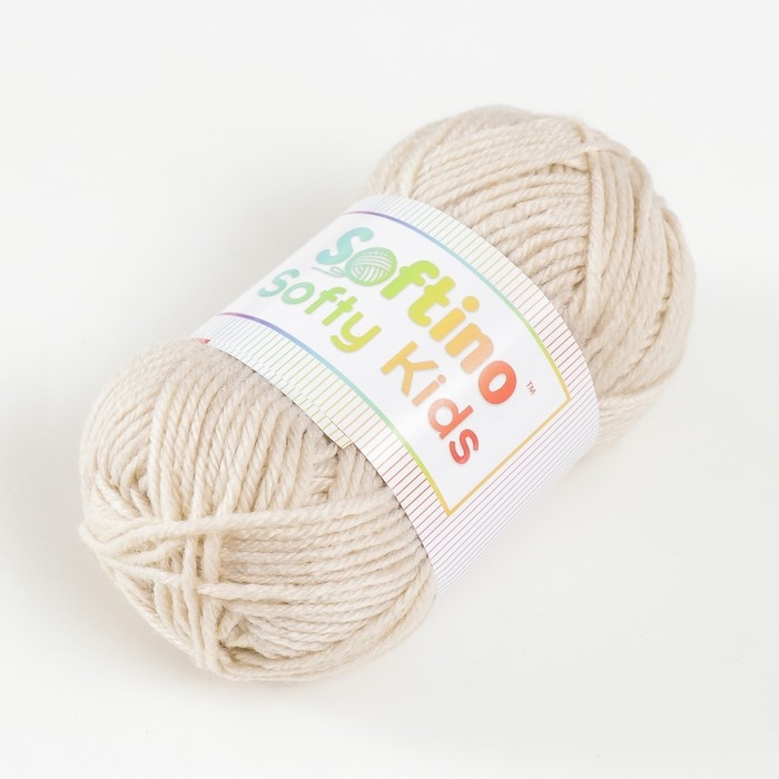 Пряжа 100% акрил "Softy Kids" 90м &plusmn;5м 50 гр цвет 05 бежевый 5443670