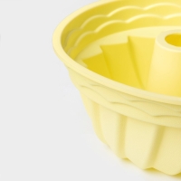 Форма для выпечки Доляна «Немецкий кекс. Заварное печенье», силикон, 19×19 см, цвет жёлтый Форма для выпечки Доляна «Немецкий кекс. Заварное печенье», силикон, 19×19 см, цвет жёлтый