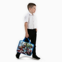 Папка пластиковая с ручками А4, на молнии, 75х330х260 мм, Мстители Папка пластиковая с ручками А4, на молнии, 75х330х260 мм, Мстители