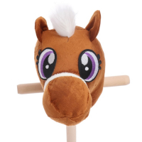 Мягкая игрушка «Конь-скакун», на палке, МИКС, цвет коричневый Мягкая игрушка «Конь-скакун», на палке, МИКС, цвет коричневый