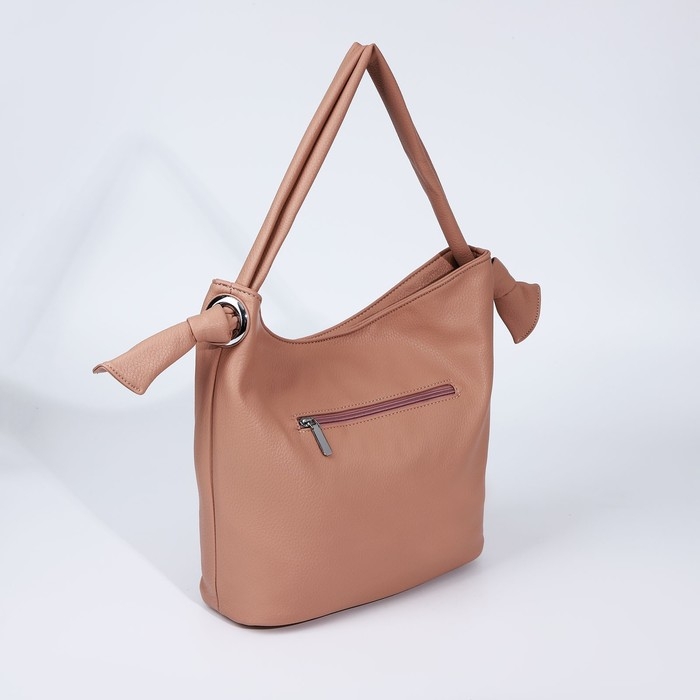 Сумка-тоут на молнии, 2 наружных кармана, цвет розовый Сумка-тоут на молнии, 2 наружных кармана, цвет розовый