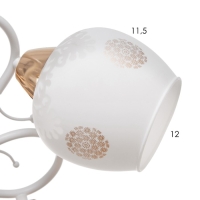 Люстра "Оливия" 5х60Вт Е27 Золото, белый 52х52х28см Люстра "Оливия" 5х60Вт Е27 Золото, белый 52х52х28см