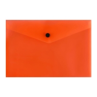 Набор папок-конвертов на кнопке 12 штук, А5, 150 мкм, Calligrata Neon, полупрозрачные, неоновый микс