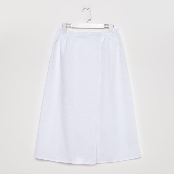 Полотенце вафельное Экономь и Я &laquo;Парео&raquo; 80х144 см, цвет белый, 100%хл, 200 г/м2