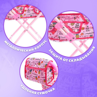 Коляска для кукол с сумкой &laquo;Улыбнись!&raquo; универсальная, металлический каркас